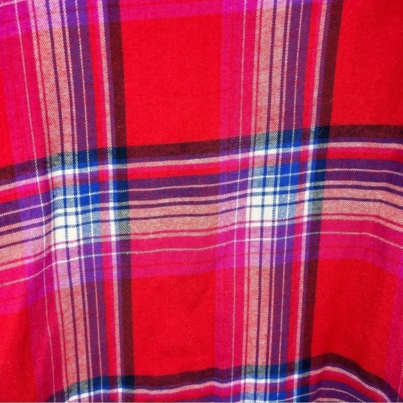 S Orvis Red & Blue Plaid Flannel Button Down Long Sleeve Shirt Small Top 4 6 - Picture 10 of 10